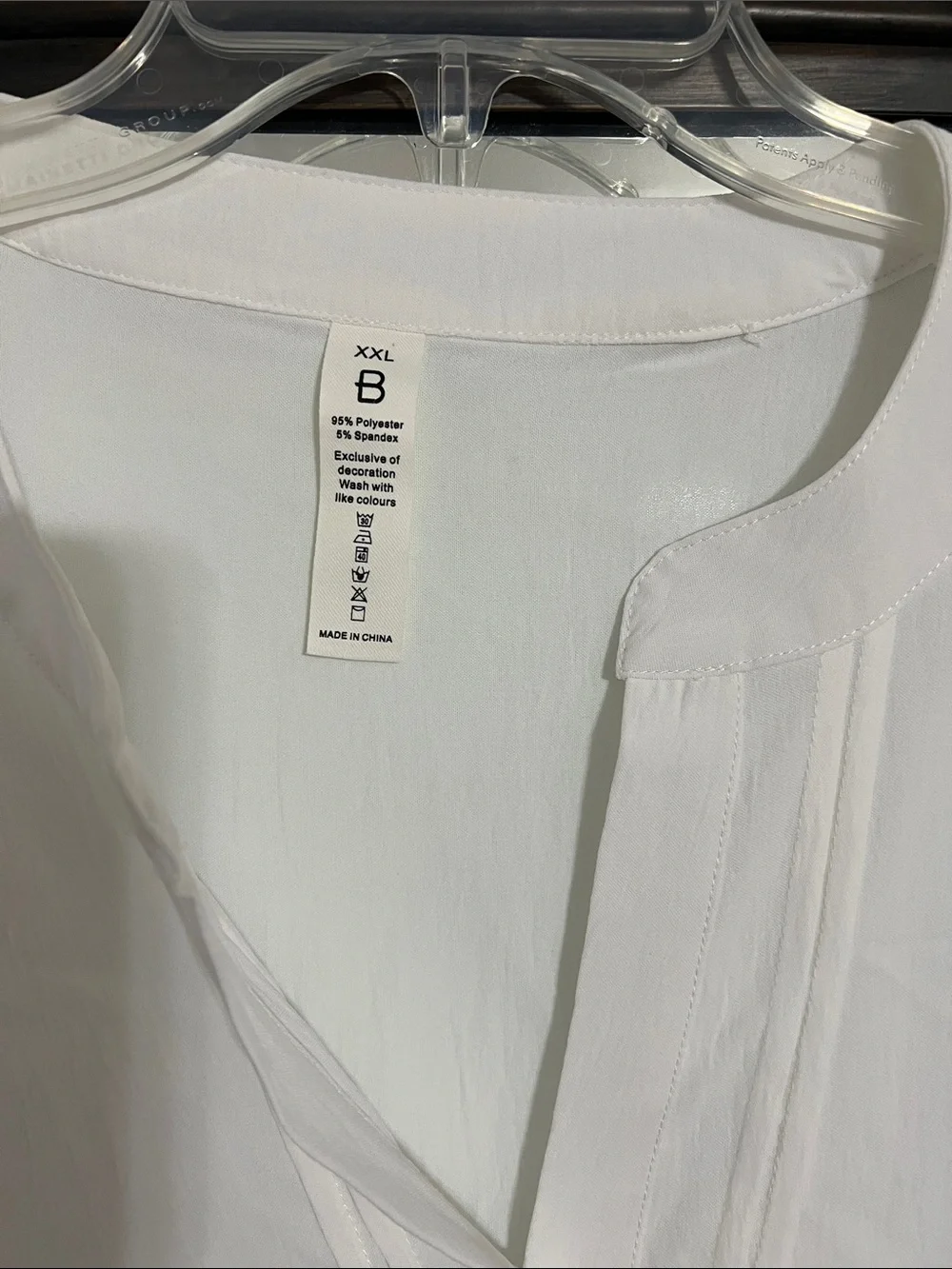 Lightweight White Ruffle-Sleeve V-Neck Blouse